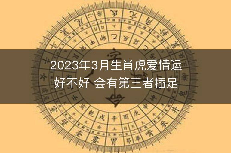 2023年3月生肖虎愛情運好不好 會有第三者插足嗎