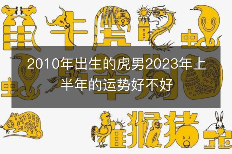 2010年出生的虎男2023年上半年的運勢好不好