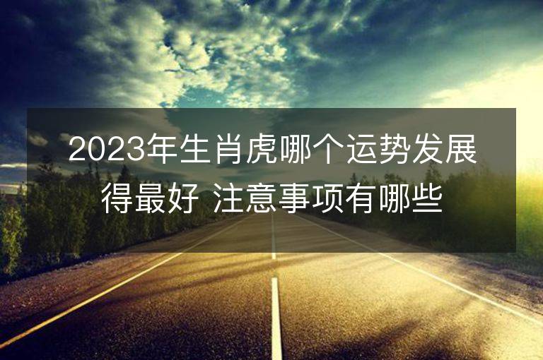 2023年生肖虎哪個運勢發展得最好 注意事項有哪些