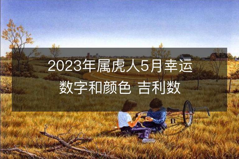 2023年屬虎人5月幸運數字和顏色 吉利數字和顏色旺財詳解