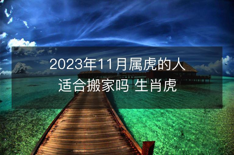 2023年11月屬虎的人適合搬家嗎 生肖虎11月搬遷好不好