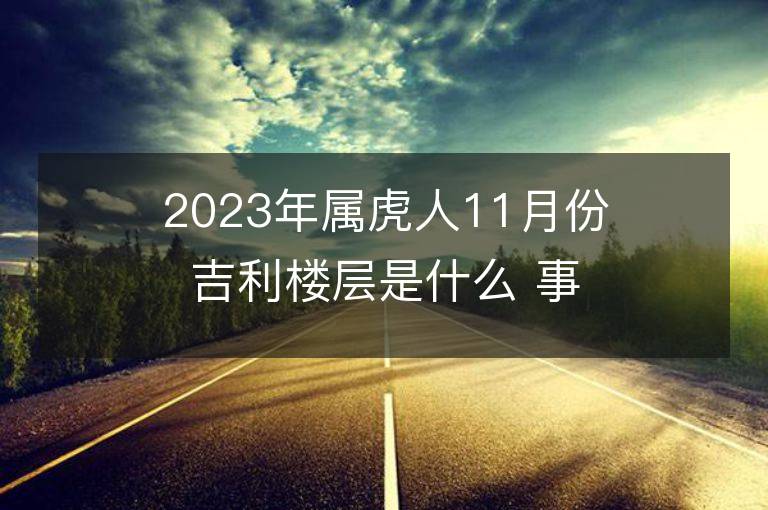 2023年屬虎人11月份吉利樓層是什么 事業財富運勢詳解