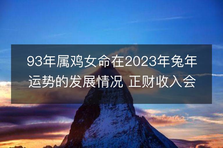 93年屬雞女命在2023年兔年運勢的發展情況 正財收入會有些動蕩