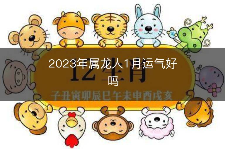 2023年屬龍人1月運氣好嗎