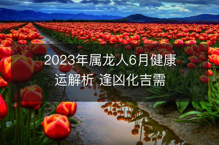 2023年屬龍人6月健康運(yùn)解析 逢兇化吉需要注意這些