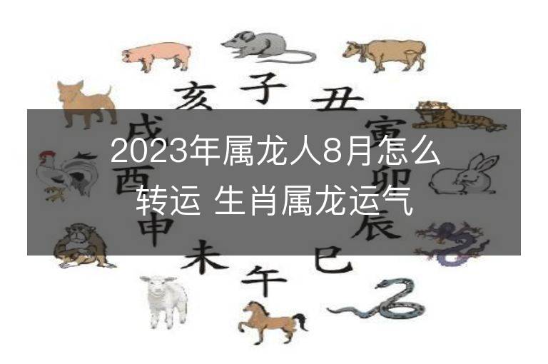 2023年屬龍人8月怎么轉運 生肖屬龍運氣不好怎么轉運