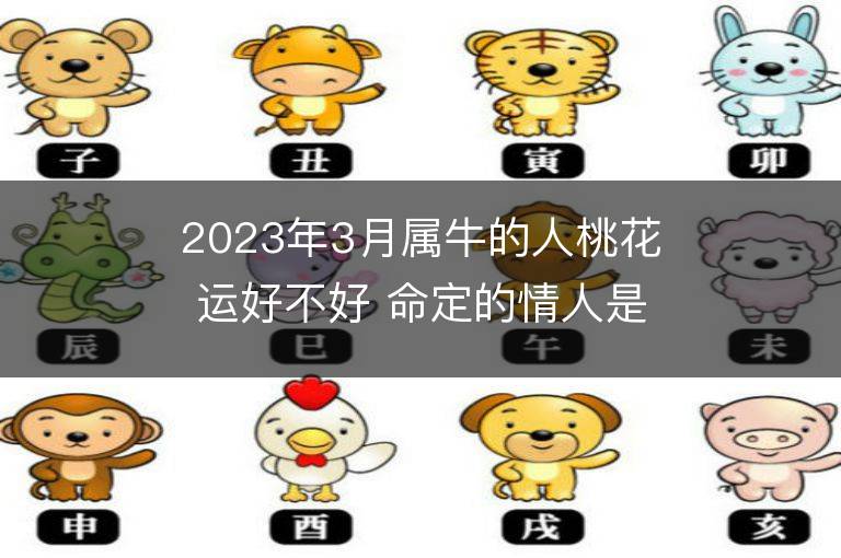 2023年3月屬牛的人桃花運好不好 命定的情人是誰