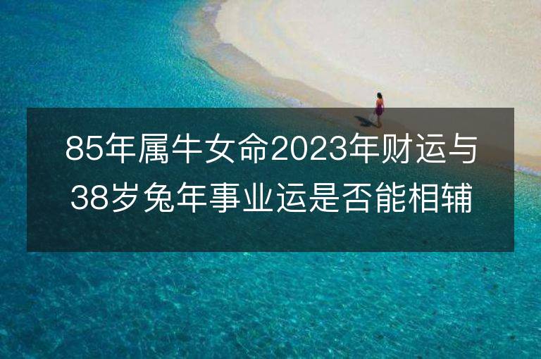 85年屬牛女命2023年財(cái)運(yùn)與38歲兔年事業(yè)運(yùn)是否能相輔相成？