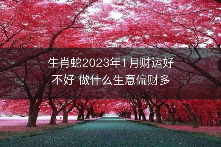 生肖蛇2023年1月財(cái)運(yùn)好不好 做什么生意偏財(cái)多正財(cái)旺