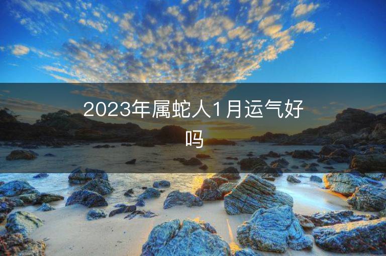 2023年屬蛇人1月運氣好嗎