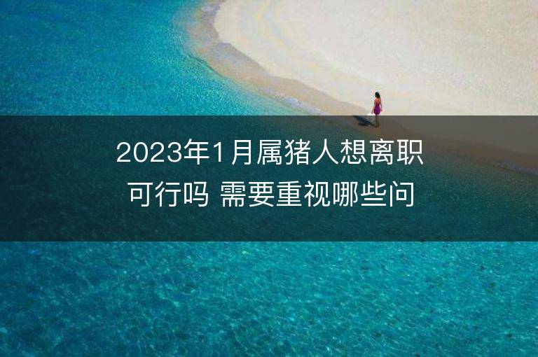 2023年1月屬豬人想離職可行嗎 需要重視哪些問題