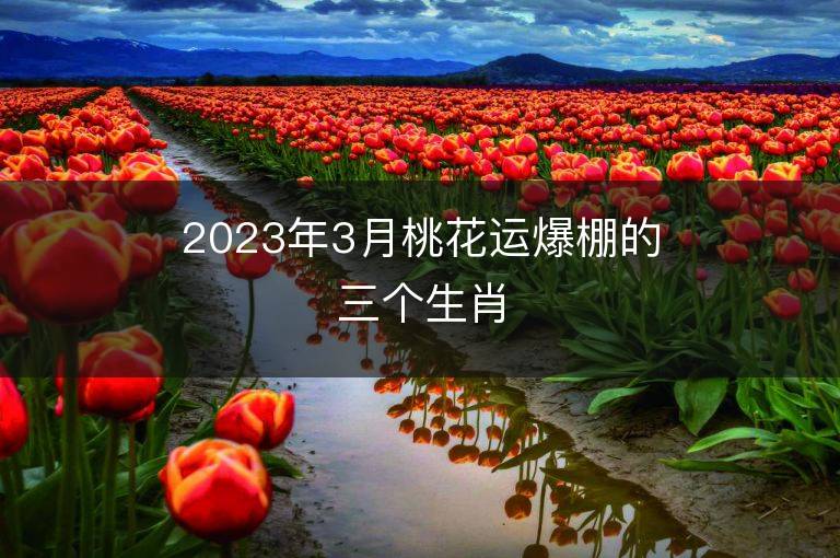 2023年3月桃花運爆棚的三個生肖