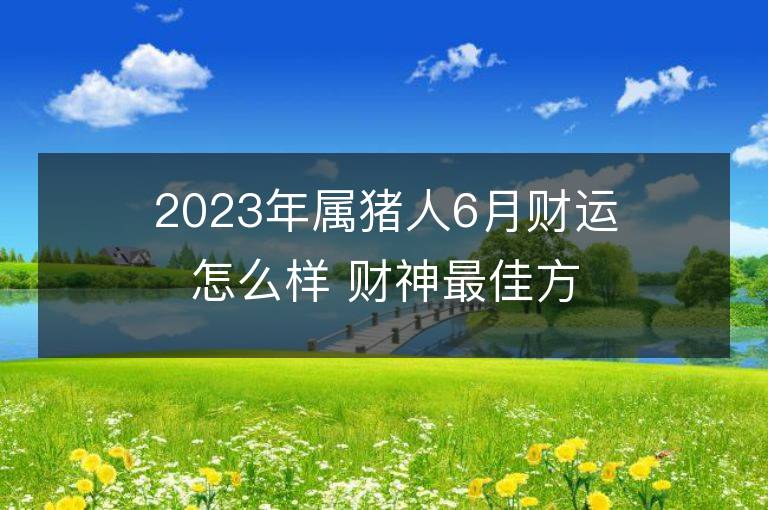 2023年屬豬人6月財運怎么樣 財神最佳方位