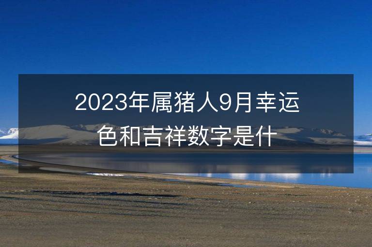 2023年屬豬人9月幸運(yùn)色和吉祥數(shù)字是什么