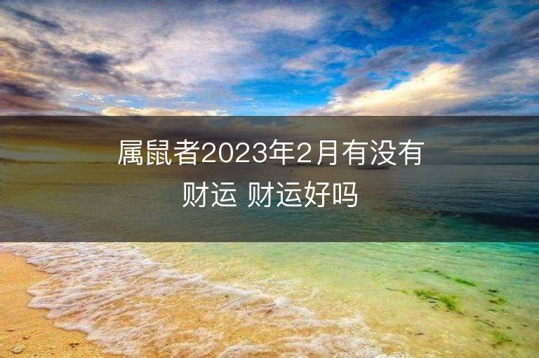 屬鼠者2023年2月有沒有財運 財運好嗎