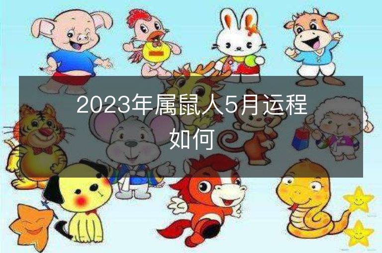 2023年屬鼠人5月運程如何