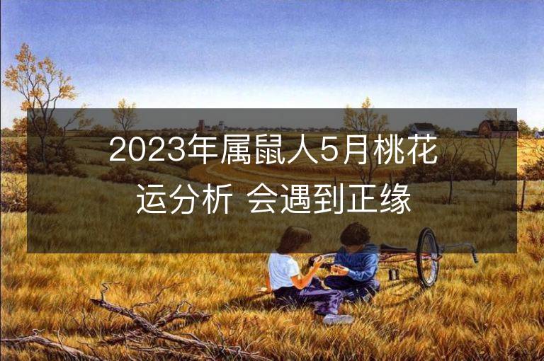 2023年屬鼠人5月桃花運分析 會遇到正緣嗎