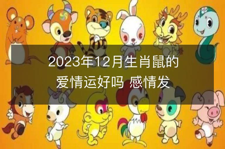 2023年12月生肖鼠的愛情運好嗎 感情發展順利