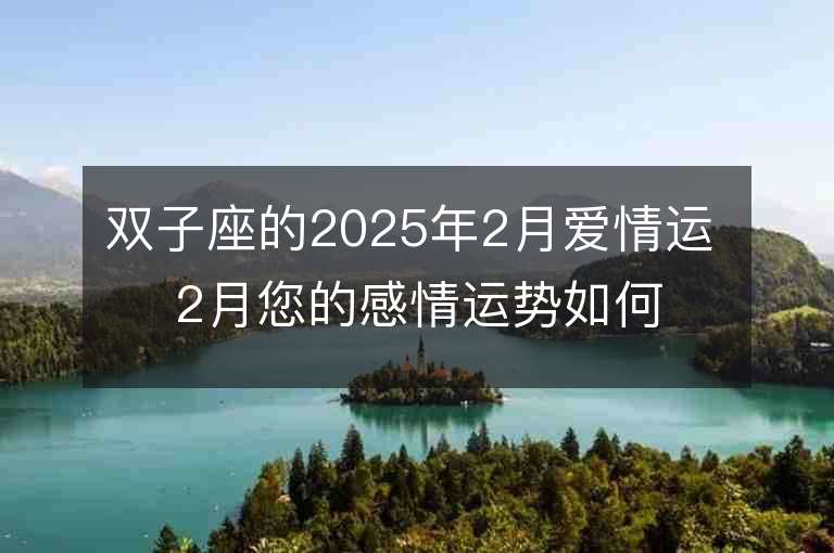 雙子座的2025年2月愛情運 2月您的感情運勢如何