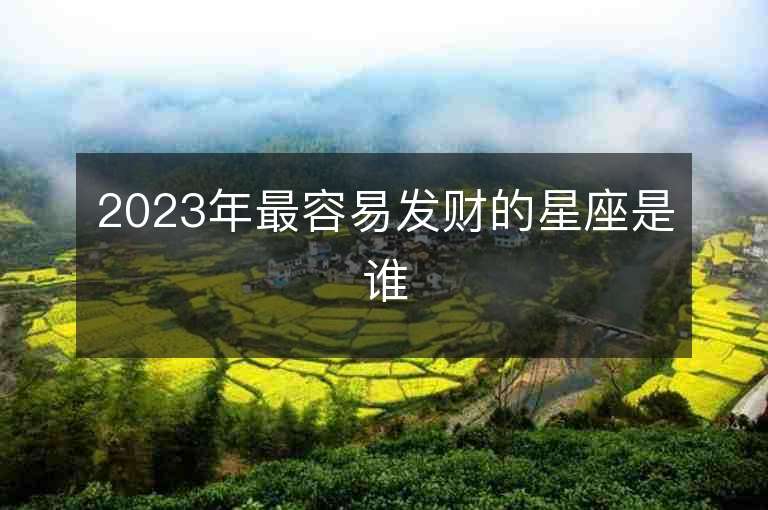 2023年最容易發(fā)財(cái)?shù)男亲钦l