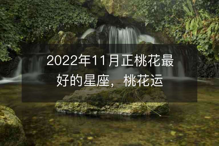 2022年11月正桃花最好的星座，桃花運旺的星座是如何做到的