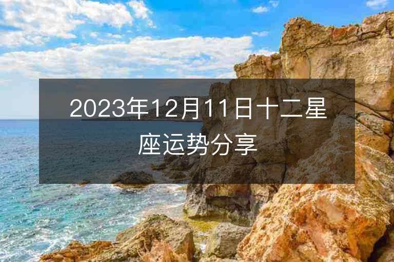 2023年12月11日十二星座運勢分享